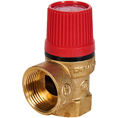 Клапан предохранительный Rommer для отопления 2.5 бар 1/2x3/4