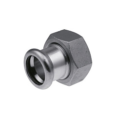 Соединитель KAN-therm пресс INOX нерж. с накидной резьбой 28 x 1 1/4