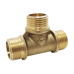 Тройник Valfex латунный с наружной резьбой НР 1/2хНР 1/2хНР 1/2