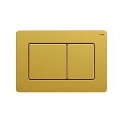 Панель смыва РЕХАУ NOVA PUBLIC антивандальная прямоугольные клавиши покрытие против отпечатков пальцев, нержавеющая сталь, брашированное титановое золото, матовый (19102861001)