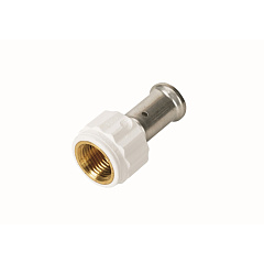 Муфта Henco ВР, ПВДФ пресс (белая), 16x1/2