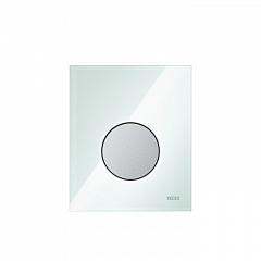 Лицевая панель TECE TECEloop Urinal, стекло, зеленая, клавиша хром матовый