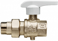 Кран дисковый RB (Rubinetterie Bresciane) EUROFLY 600500 3/4 НВ американка, белая