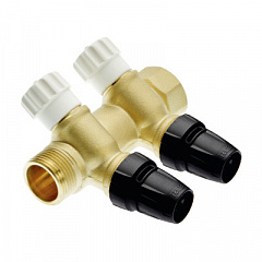 Коллектор TECE TECElogo с запорными вентилями, push-fit 16 х 3/4 2 контура