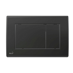 Кнопка смыва, пластик, черный матовый Alcaplast M278