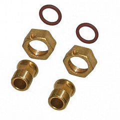 Комплект присоединительный ЦВЕТЛИТ для счётчика воды Ду 32 (1 1/2Х1 1/4) L=65ММ ВР/НР, латунь