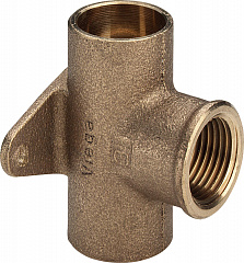 Водорозетка Viega сквозная прямая под пайку 22 мм х Rp 1/2, из бронзы