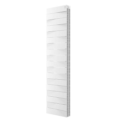 Биметаллический секционный радиатор отопления Royal Thermo PianoForte Tower Bianco Traffico 300 / 18 секций нижнее подключение
