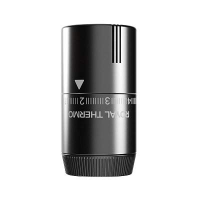 Термостатическая головка Royal Thermo Design жидкостная, М30х1,5, пластик, 7-28, графит