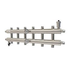 Распределительный коллектор ПроксиТерм GK 25-7 (без гидрострелки) 60 кВт, 7 контуров