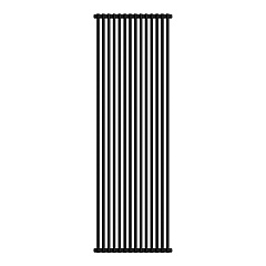 Стальной трубчатый радиатор отопления Royal Thermo Shift R22 C2180 - 14 секций RAL9005m (черный)