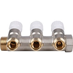 Коллектор Stout с регулировочными вентилями 3/4x1/2 с 3 отводами, SMB 6851 341203
