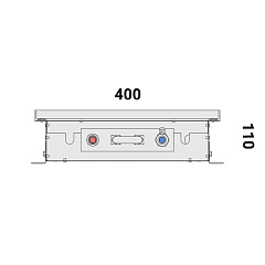 Внутрипольный конвектор с естественной конвекцией Vitron ВК.110.400.1050.4ТГ