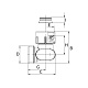 Узел нижнего подключения Flamco E2/50 угловой, G 3/4 НР x G 3/4 НР