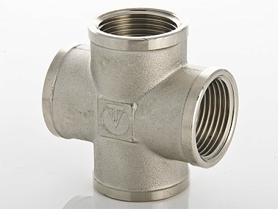 Крестовина VALTEC 3/4 внутренняя, никелированная латунь