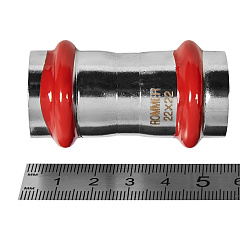 Муфта Rommer равнопроходная 22, ВПр, нержавеющая сталь