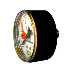 Манометр FAR 1/4 (торцевое соединение) , 0-6 бар, - 20-80 C, O 63 мм