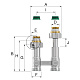 Узел нижнего подключения Flamco DT2/50 прямой