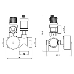Группа безопасности Valfex латунная 1 дюйм