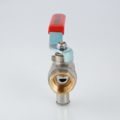 Кран шаровой VALTEC для подключения датчика температуры, 1