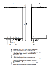 Настенный газовый одноконтурный котел отопления Viessmann Vitopend 100-W A1HB001 U-rlu 24 кВт A1HB001