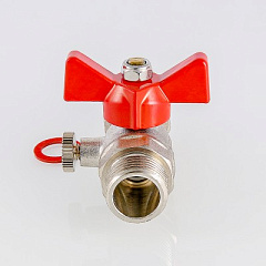 Кран шаровой VALTEC для подключения манометра, 1/2 - 3/8 ВН