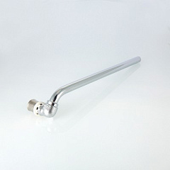 Угольник радиаторный пресс VALTEC с латунной хром. трубкой 15 мм, 16х15х300 (правый)