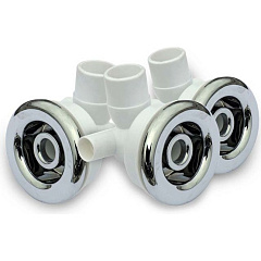 Гидромассажная акриловая ванна 1MarKa One Love L (левая) с каркасом, экраном, RGB-подсветкой, 3 зоны гидромассажа (24 форсунки)