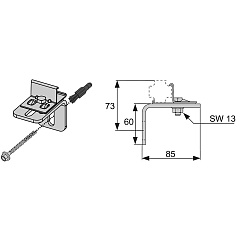 Крепление WALLBOX одинарное