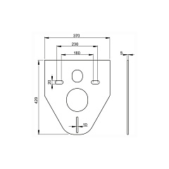 Звукоизоляция для подвесного унитаза и для биде Alcaplast M91
