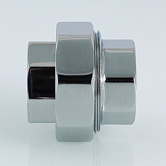 Муфта разъемная VALTEC хромированная латунь, 1 внутренняя