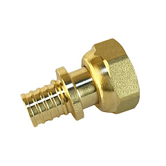 Соединитель Valfex надвижной с накидной гайкой для труб РЕ-Х и PE-RT 20(2,8) х 3/4 дюйма