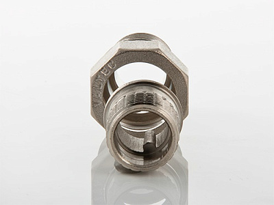 Сгон VALTEC разъемный 2 наружная резьба, никелированная латунь