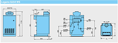 Напольный газовый котел отопления, атмосферный Buderus Logano G 234 WS 44 RU TOP
