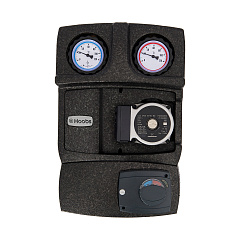 Насосная группа HOOBS , DN25 (1 вр х 1 1/2 нр), с 3-х ход. клапаном, с насосом GRUNDFOS UPSO25-65, с сервоприводом