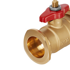 Кран шаровой латунный HOOBS , 1 1/2 нр х под гайку 1 1/2