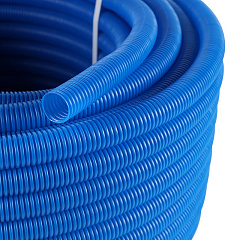 Труба гофрированная ПНД Stout цвет синий, наружным диаметром 23 мм для труб диаметром 16 мм