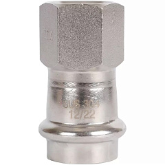 Переходник Rommer пресс 22х1/2, ВПр-ВР, нержавеющая сталь