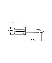 Излив для ванны Grohe Eurostyle Cosmopolitan 13276002
