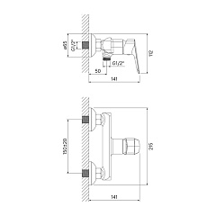 Смеситель для душа IDDIS Vibe