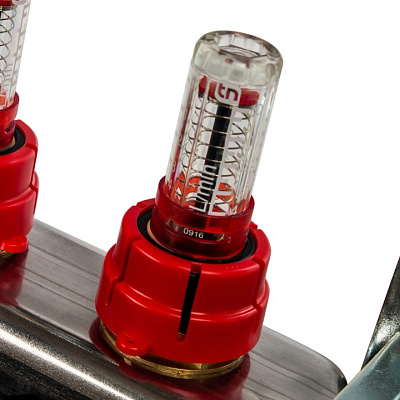 Коллектор Stout из нержавеющей стали в сборе с расходомерами 1/3/4x7, SMS 0907 000007