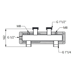 Стальной гидравлический разделитель HOOBS в теплоизоляции