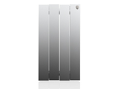 Биметаллический секционный радиатор отопления Royal Thermo PianoForte Satin Silver 500 / 1 секция