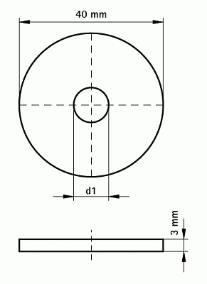 Шайба Walraven BIS Strut 10,5/40 мм