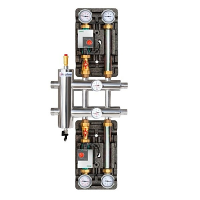 Распределительный коллектор с гидрострелкой ПроксиТерм GSK 25-3 60 кВт, 3 контура