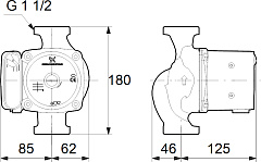 Циркуляционный насос Grundfos UPS 25-80 180
