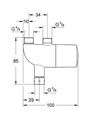 Центральный термостат Grohe Grohtherm Micro 34487000
