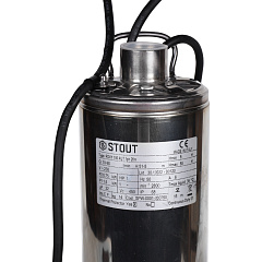 Погружной насос для колодцев Stout SPW-0001, с поплавком, H=42 м