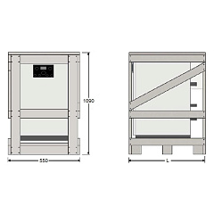 Напольный газовый котел отопления, атмосферный Kentatsu Kobold S-03