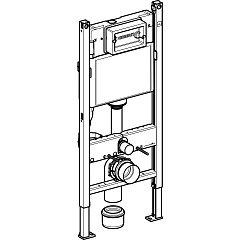 Система инсталляции для унитаза Geberit Duofix для клавиш Delta, H112, 12 см, фронт. управление, UP100 111.153.00.1